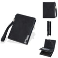 Men's Retro Short PU Leather Wallet | Snap & Zipper