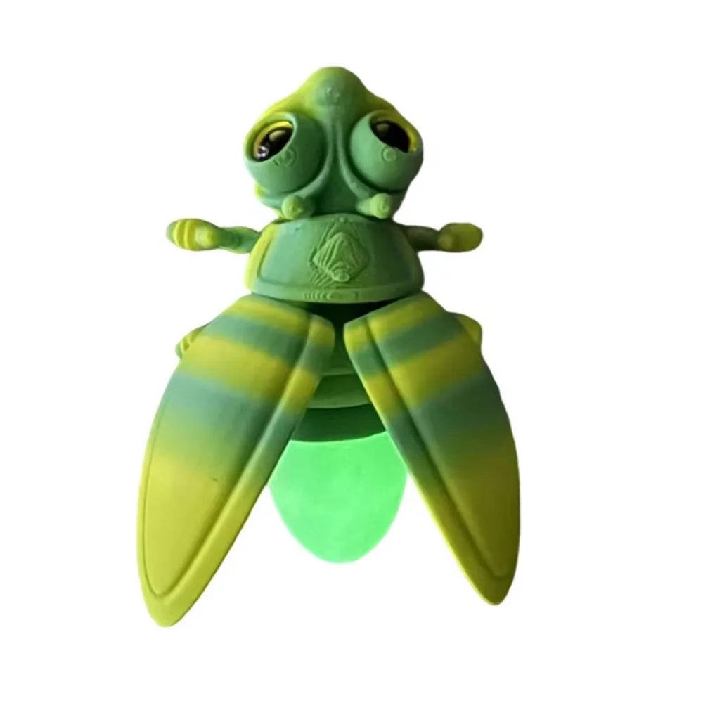 3D Printed Glow-in-the-Dark Firefly Figurine | Desk Decor