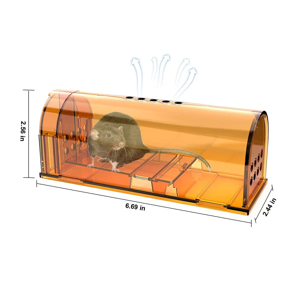 Humane No-Kill Mouse Trap Cage – Reusable Rodent Catcher