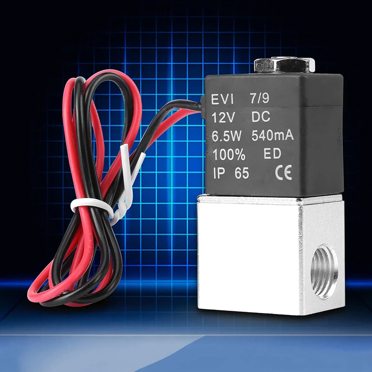 2 Way Normally Closed Valve 12V DC 1 4 Pneumatic Aluminum Electric