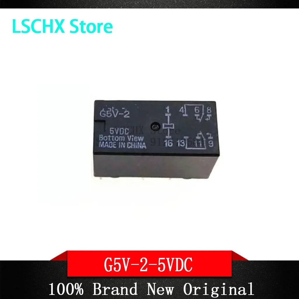 G5V-2 Signal Relay 5V 12V 24V 2A 8-Pin – 5-Pack
