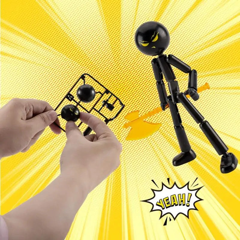 3D Printed Stickman Action Figure – DIY Multi-Jointed Robot Toy