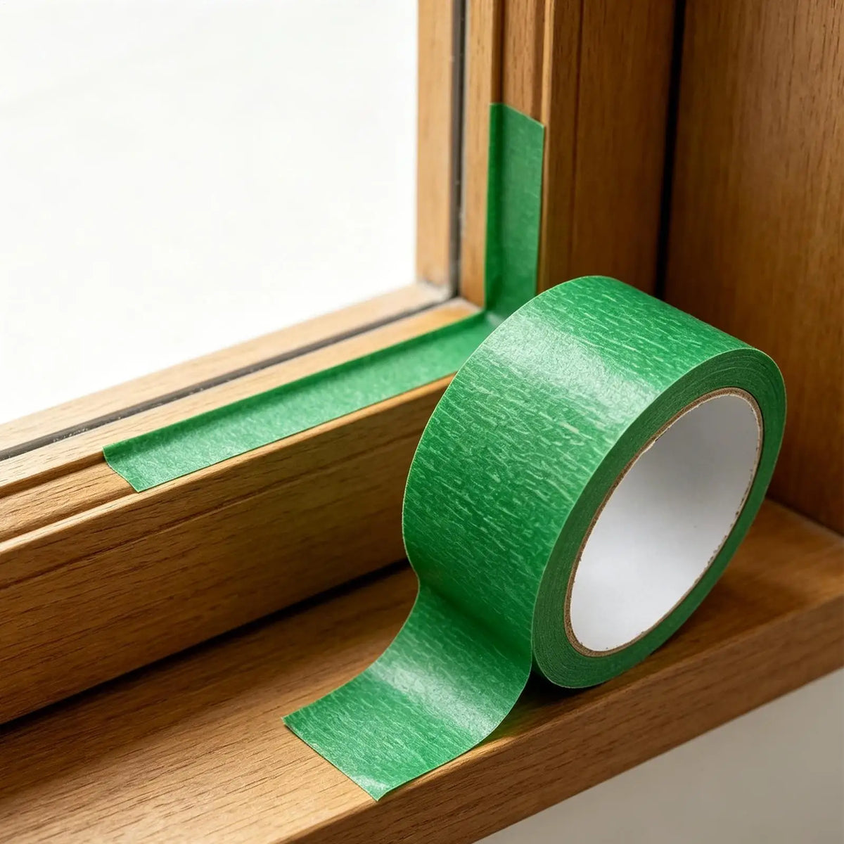 Green Painter's Masking Tape – Clean Edge, Residue-Free 3 Rolls