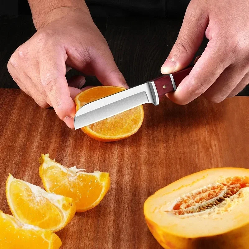 PLYS Stainless Steel Peeler Knife with Wood Handle | 16cm