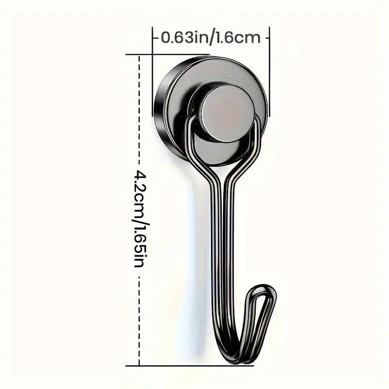 Heavy Duty Magnetic Hooks – Strong Neodymium Hangers 3–20 Pack