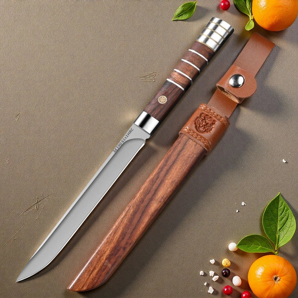 M390 Damascus Steel Knife Set – 62HRC Ultra-Sharp Blades