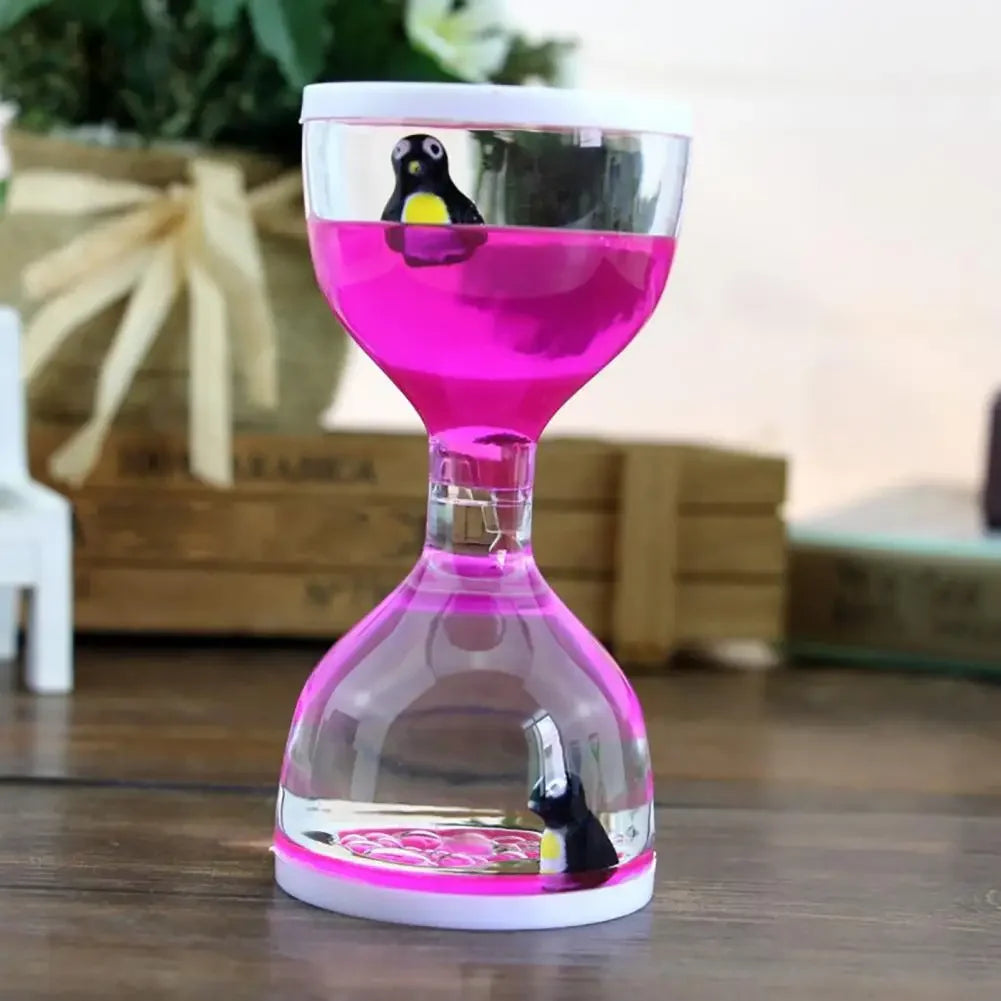 Liquid Motion Oil Hourglass | Cartoon Animal Desk Toy Gift