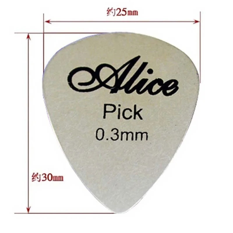 Metal Guitar Picks 0.3mm Stainless Steel – 5 or 10 Pack