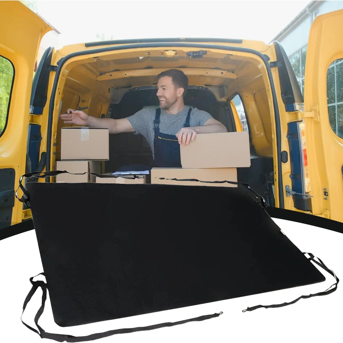 Universal Waterproof RV Rear Door Awning | UV Sun Blocker