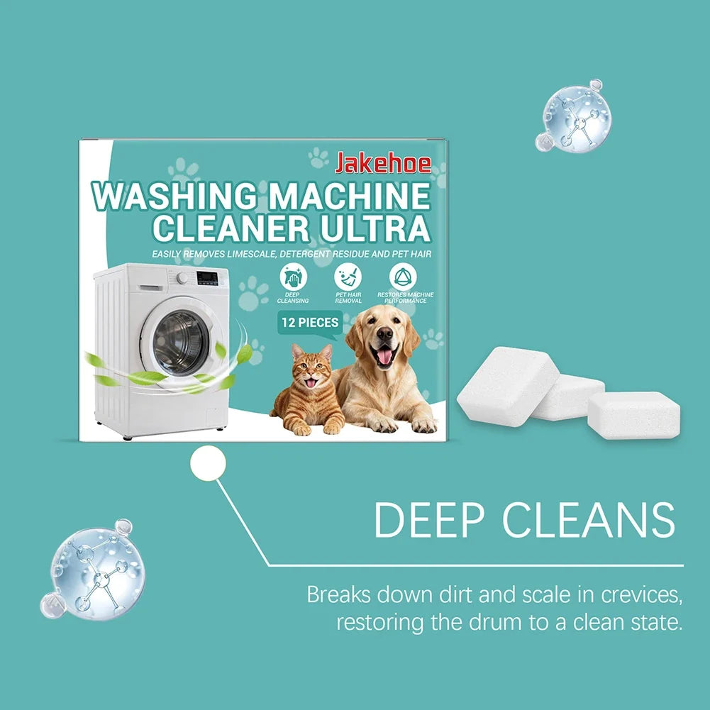 Washing Machine Cleaner Tablets – Deep Clean & Descale 12ct