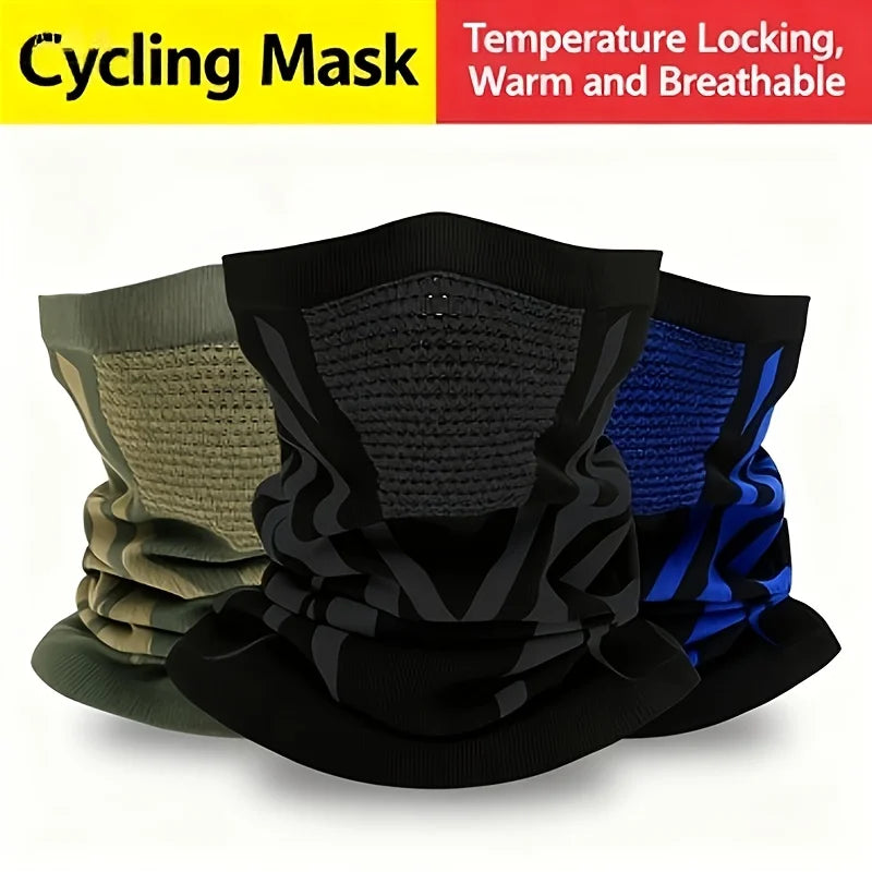 Windproof Cycling Hoodie | Face & Ear Cover, Quick-Dry