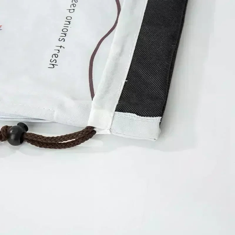 Reusable Canvas Drawstring Bags for Potato & Onion Storage