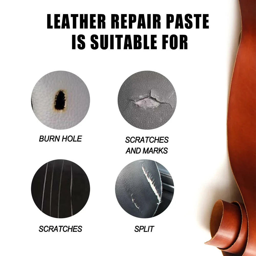 Leather Filling Paste Natural Filler Repair Compound Restoration