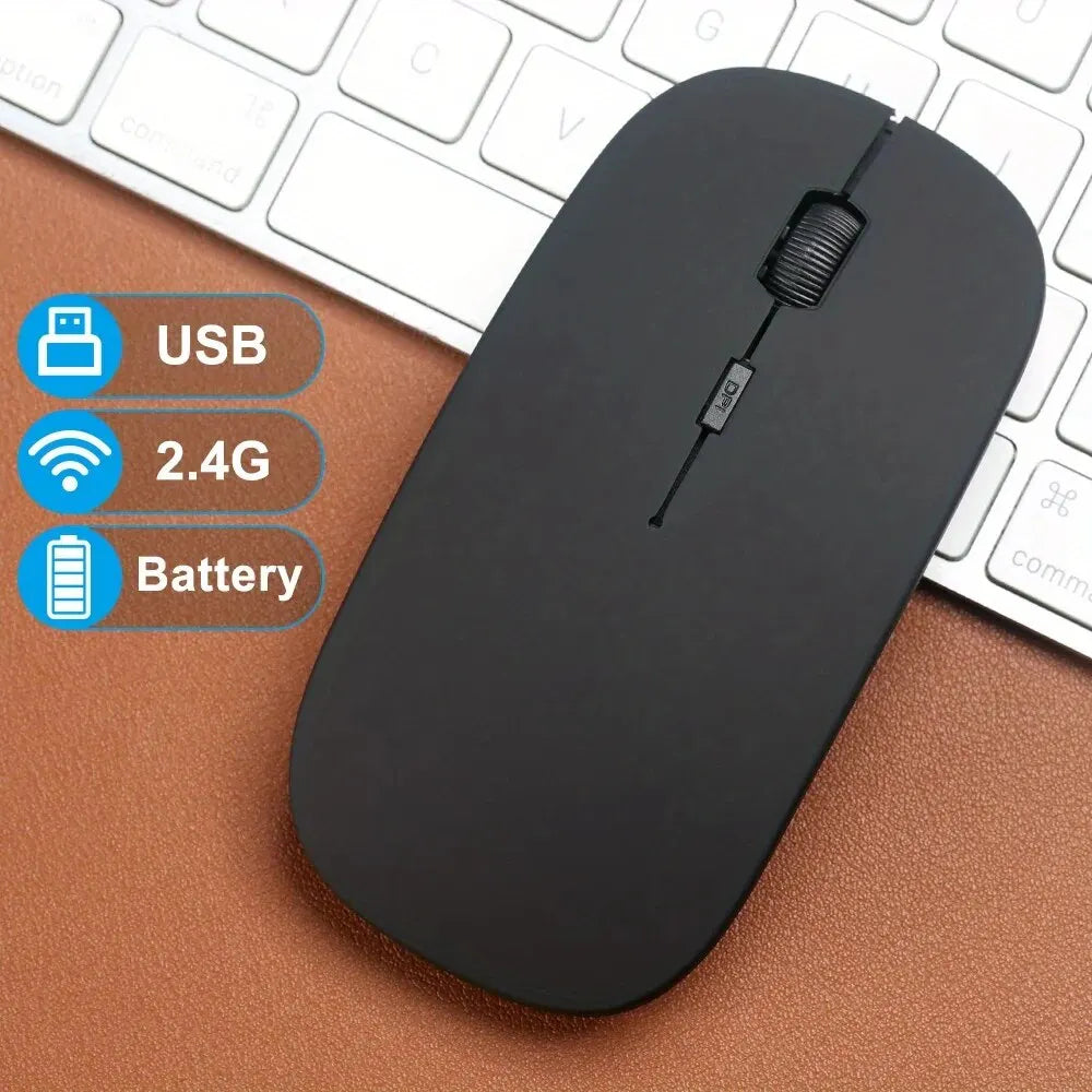 Wireless Mouse Gaming Backlight USB Compatible RGB Rechargeable Mice
