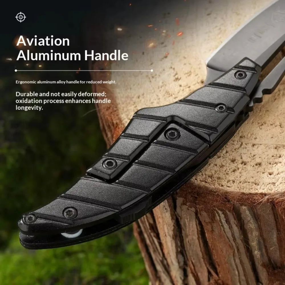 Stainless Steel Folding Pocket Knife – Camping & Kitchen