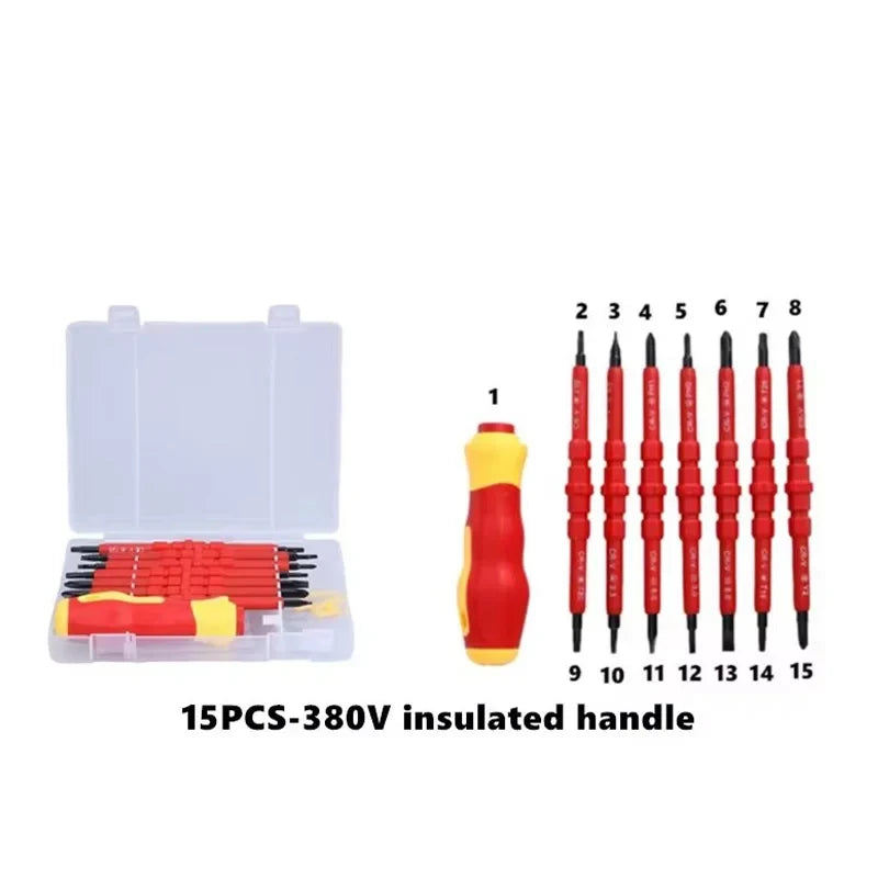Electrician Repair Tools 1000V Changeable Insulated Screwdrivers