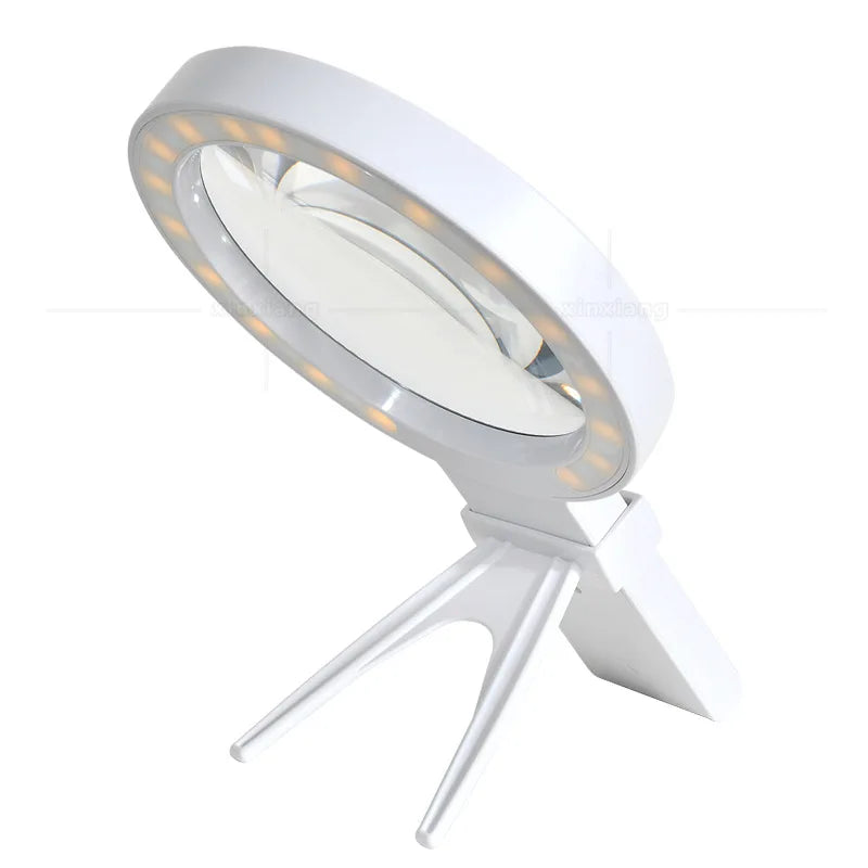135mm LED Magnifying Glass – USB Rechargeable, 34 LEDs