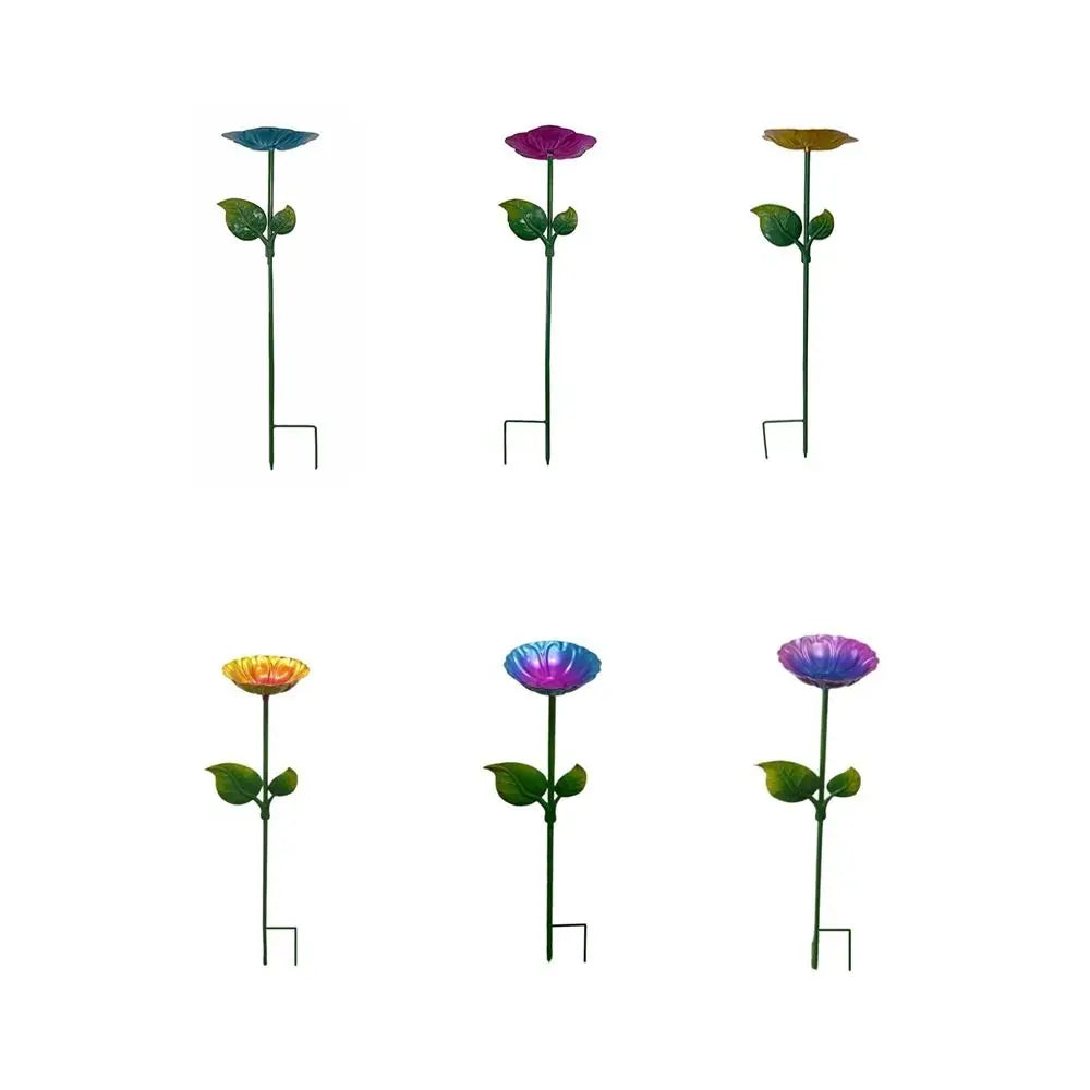 Iron Flower Bird Bath – Large Capacity Garden Dish | Oasis