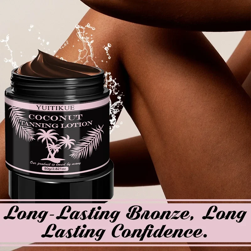 YUITIKUE Coconut Sunless Tanner – Hydrating Self Tan, 80g