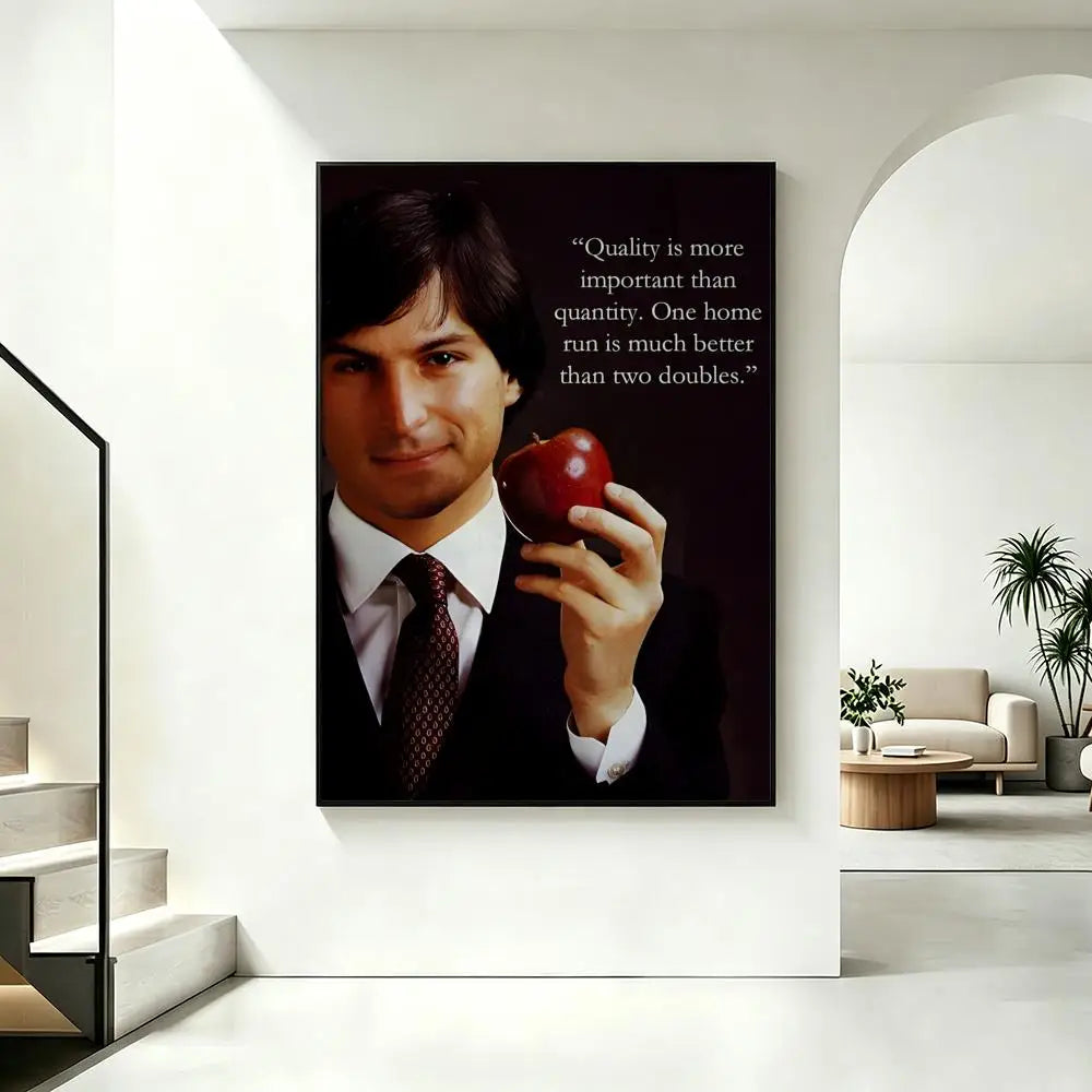 Steve Jobs Quote Poster – HD Waterproof Sticky Wall Art Decor