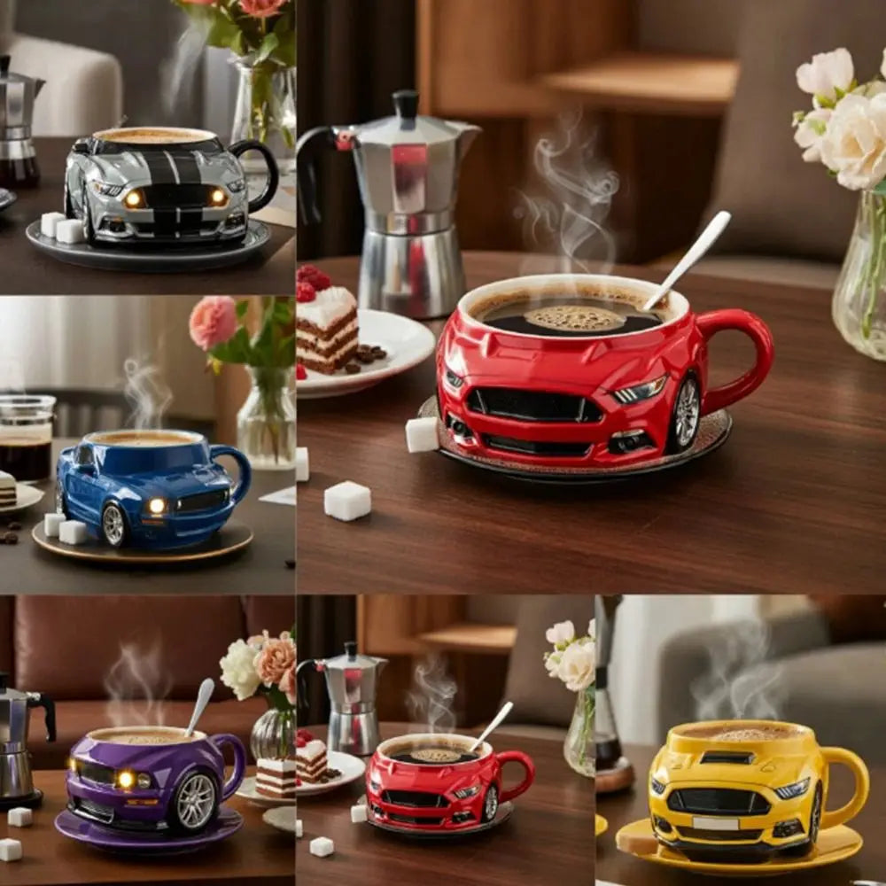 Car Shaped Stainless Steel Coffee Mug | Novelty Truck Gift