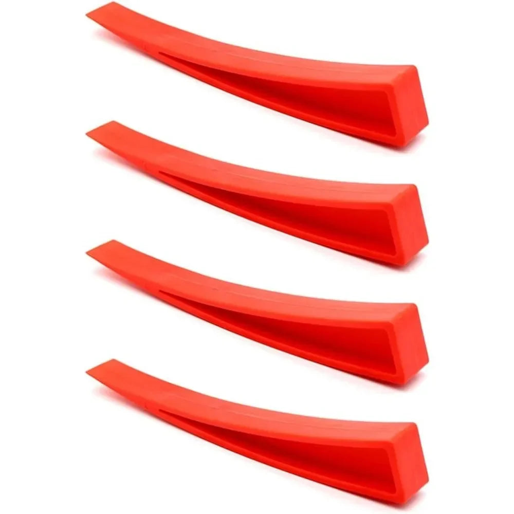 Car Door Wedge Tool – Curved Dent Repair, Lightweight Red