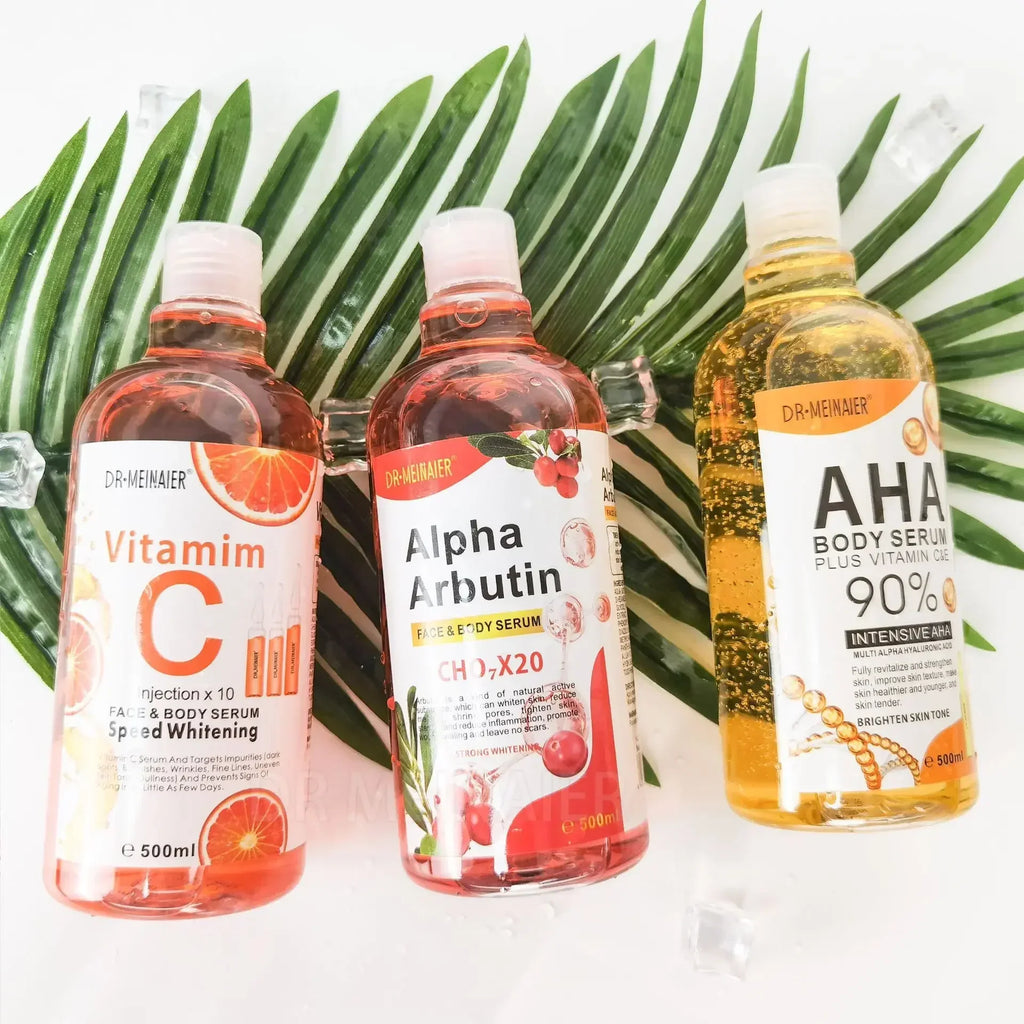 500ml Vitamin C Hyaluronic Acid AHA Face & Body Serum