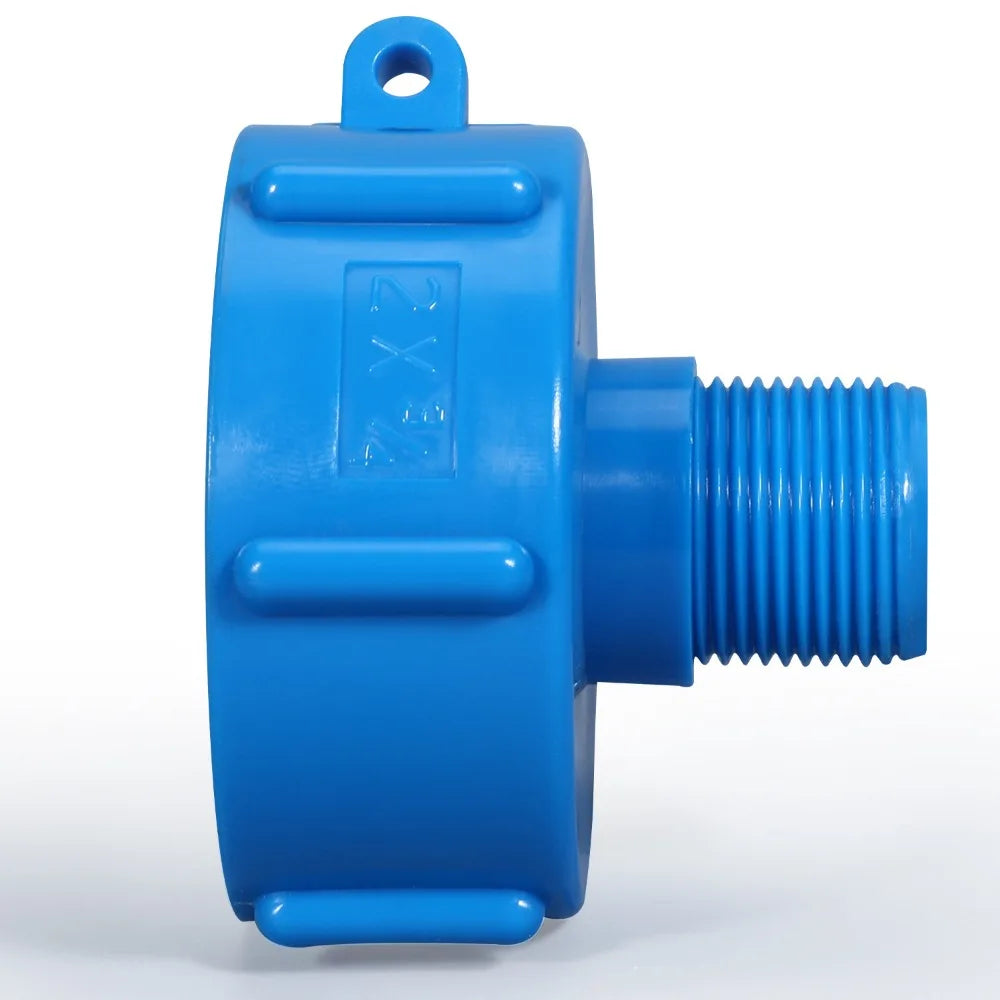 IBC Tank Adapter 60mm to 1/2"–2" BSP Male Pipe Fitting