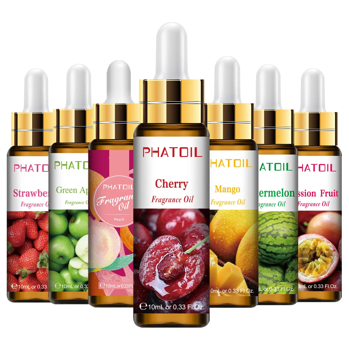 PHATOIL Fruit Fragrance Oils 10ml – Peach, Mango & More