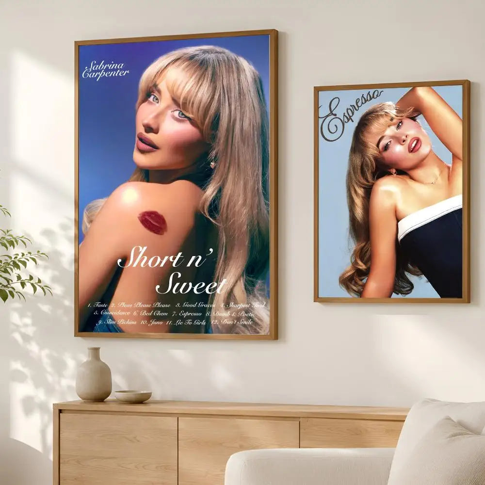 Sabrina Carpenter Poster – Self-Stick HD Wall Art Decor