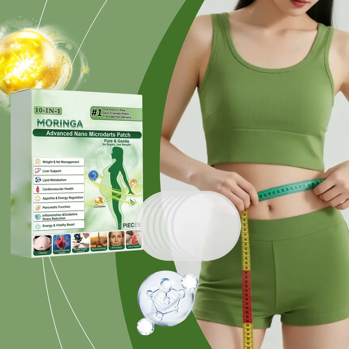 Moringa Nano Microdart Patch – Breathable Body Skin Care