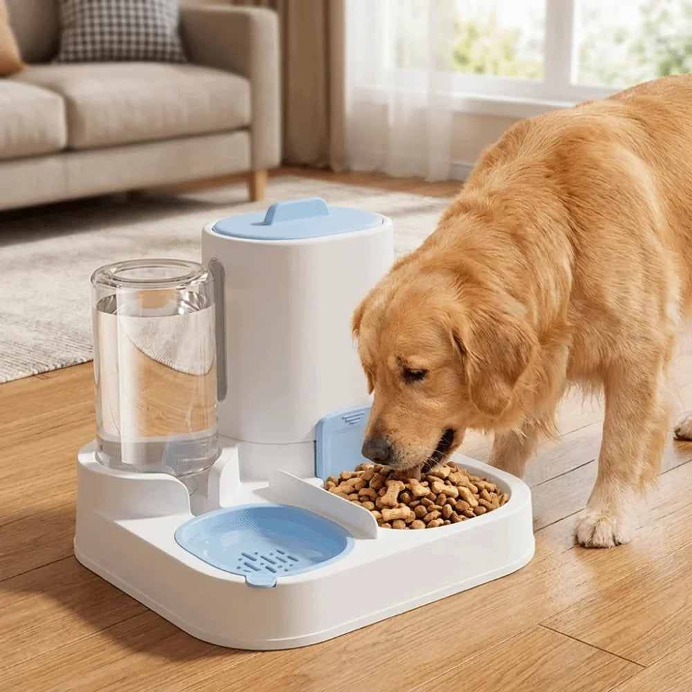 2-in-1 Automatic Dog Feeder & Water Dispenser | Large Capacity