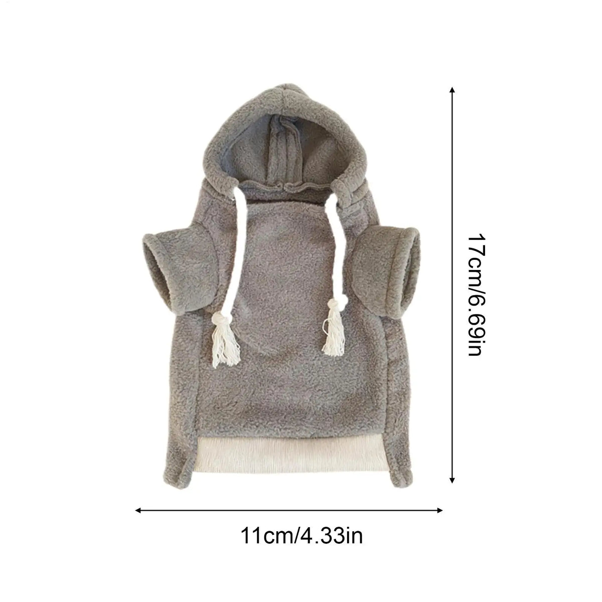 Ferret Hoodie Costume & Harness Set for Small Pets