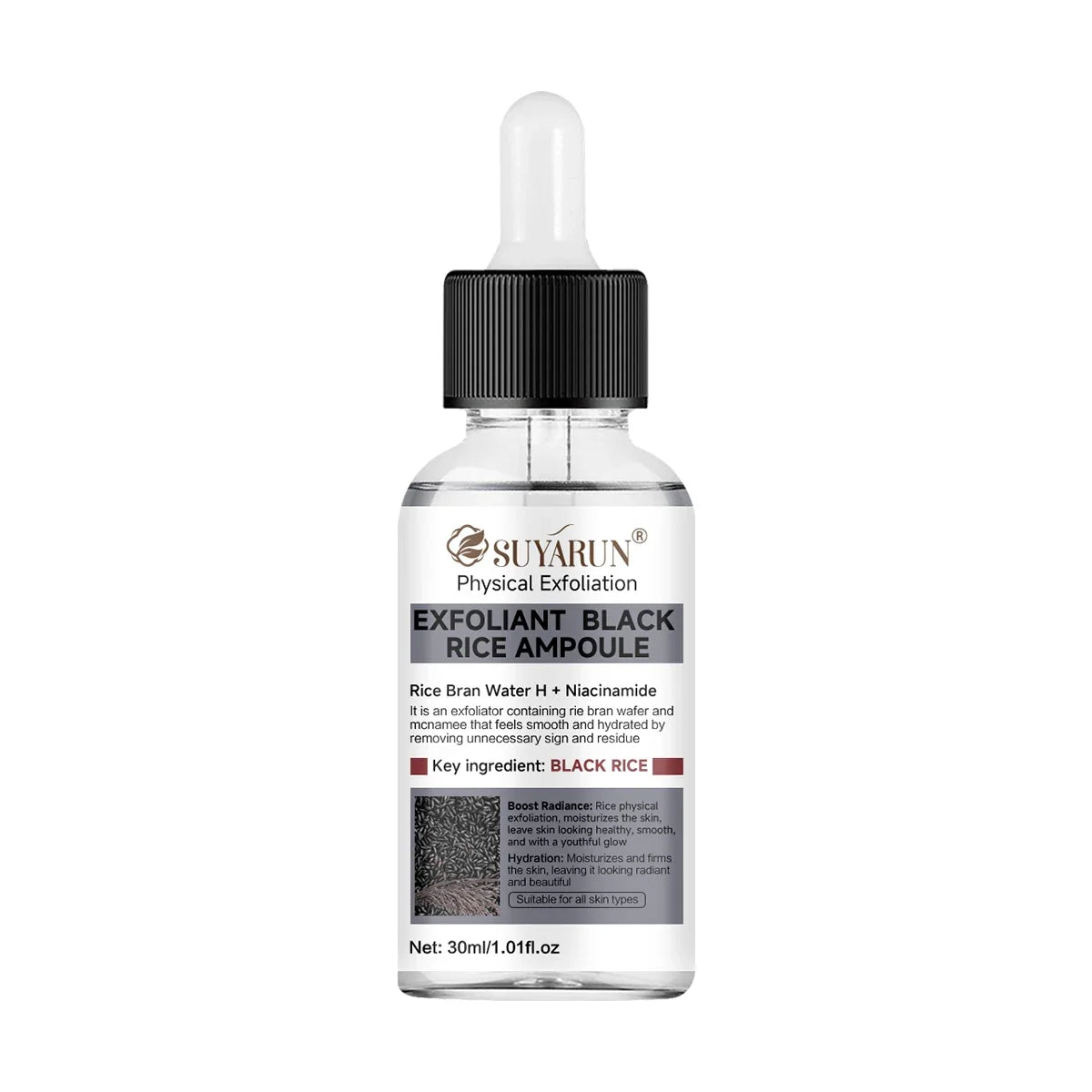SUYARUN Black Rice Exfoliating Face Serum – Brightening