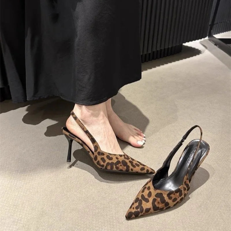 VKJF Women's Luxury High Heel Sandals – Pointed Toe Party Pumps