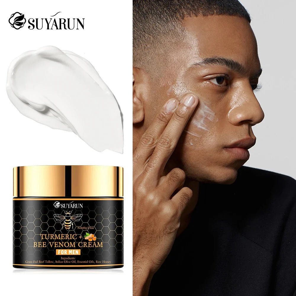 SUYARUN Bee Venom Anti-Aging Face Cream for Men | Moisturizing
