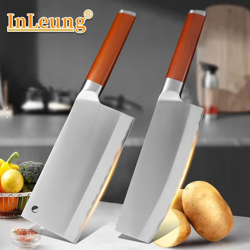 InLeung Japanese Chef Knife – Stainless Steel Kitchen Cleaver