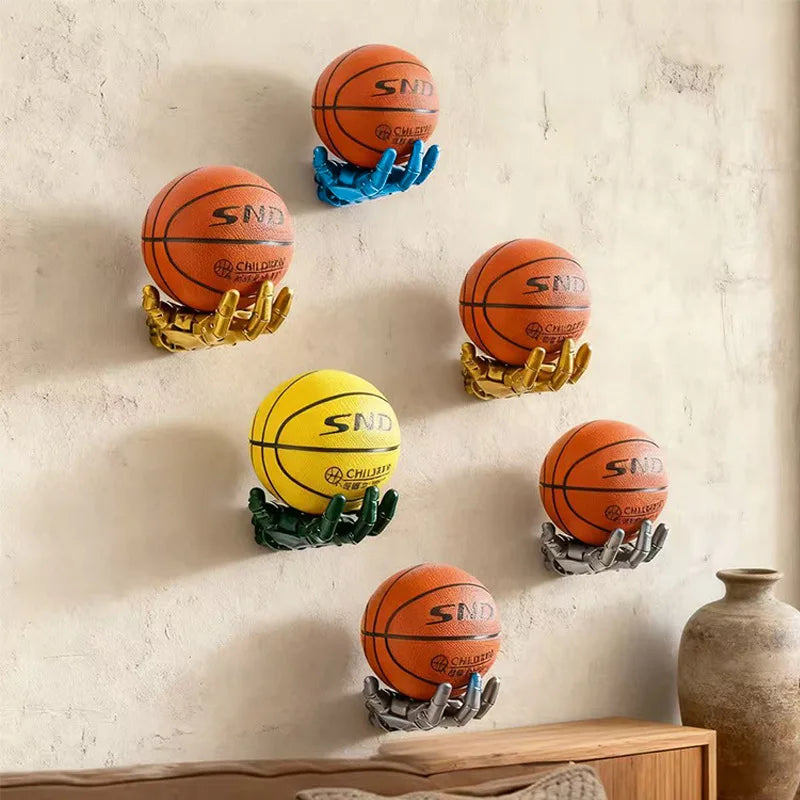 Robotic Arm Basketball Rack Wall Mounted Football Storage Home Living