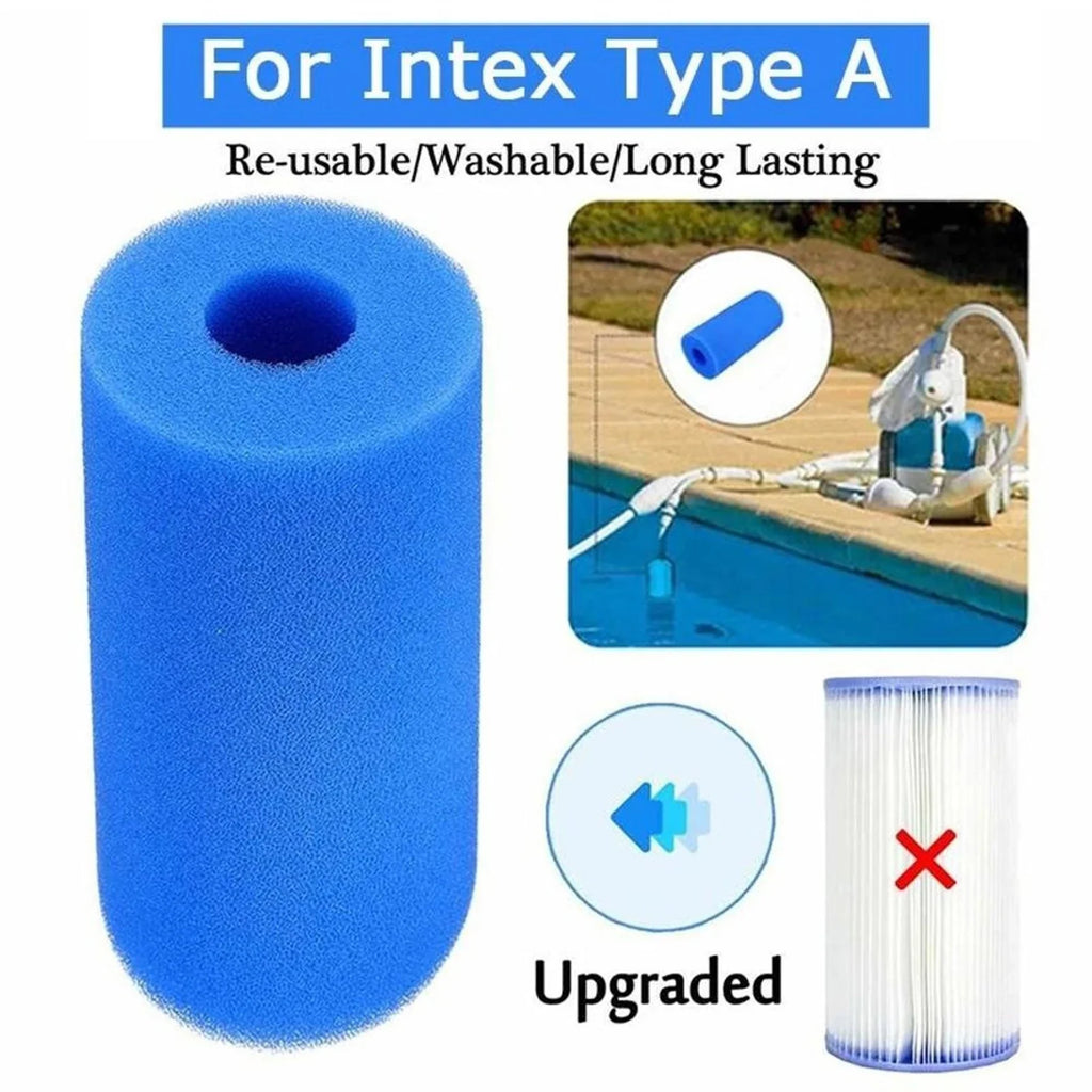 Reusable Pool Filter Sponge Column 20x10x4cm Circle Design