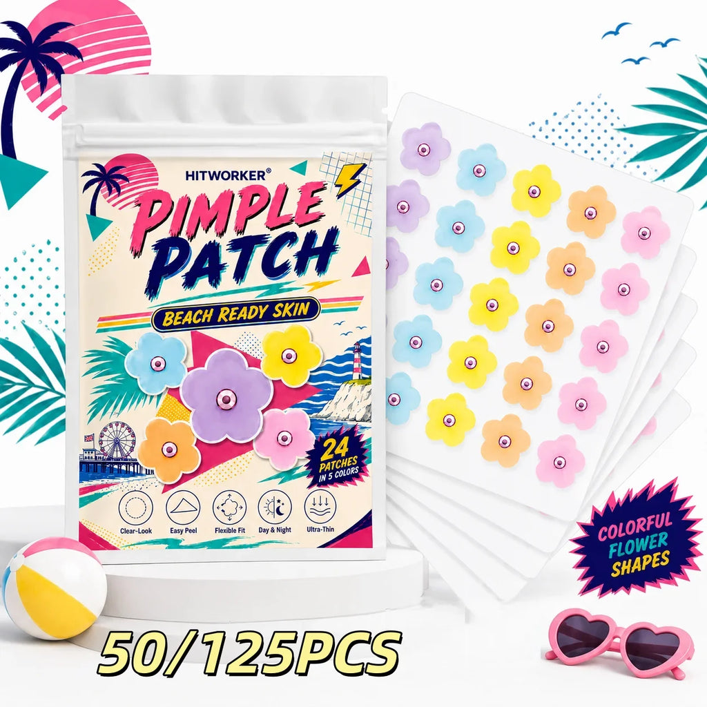 Flower Hydrocolloid Spot Patches 50/125pcs – Cute Blemish Stickers