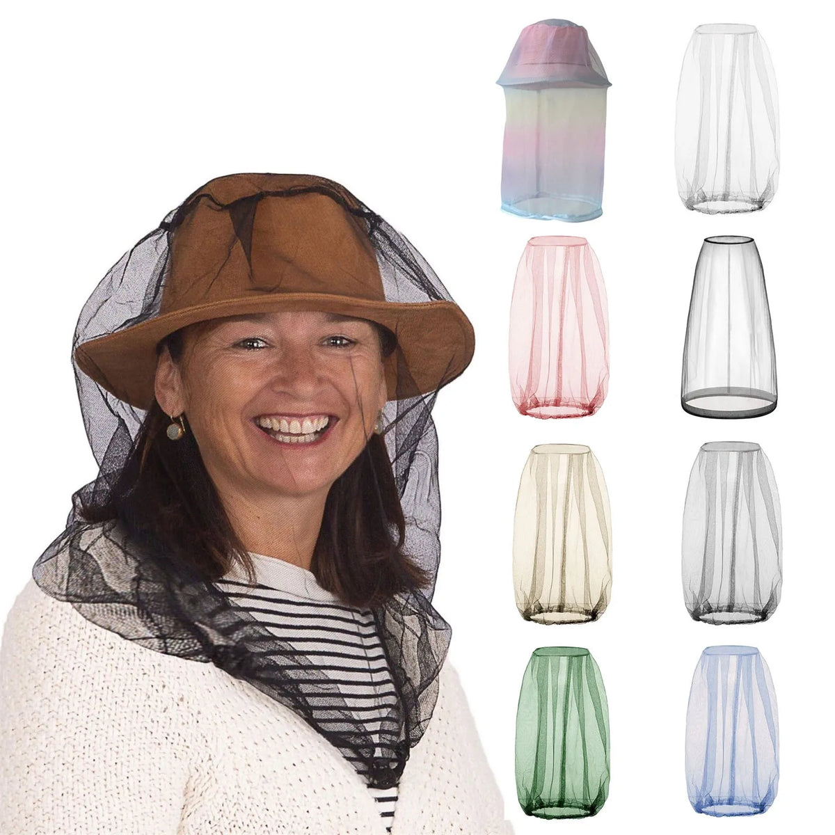 Bug Mesh Head Net – Mosquito Face & Neck Protector Outdoor