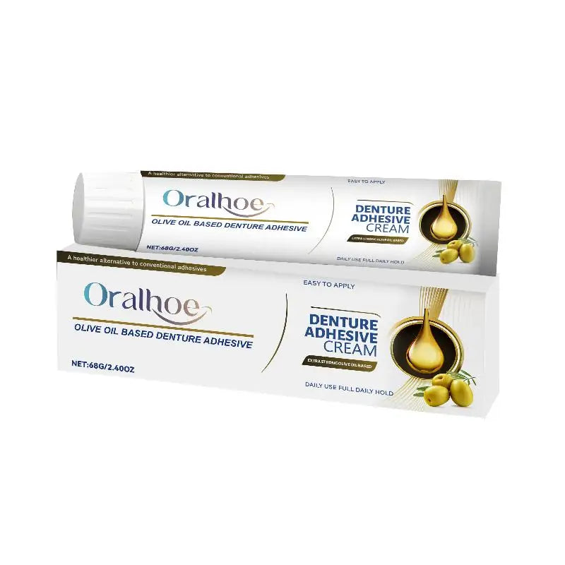 ORALHOE Denture Adhesive Cream – Zinc-Free, 68g Firm Hold