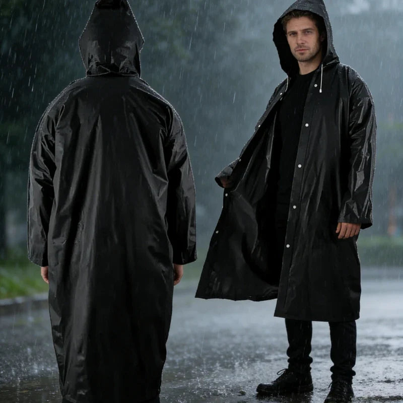 Unisex EVA Raincoat – Waterproof Rain Poncho for Camping & Hiking