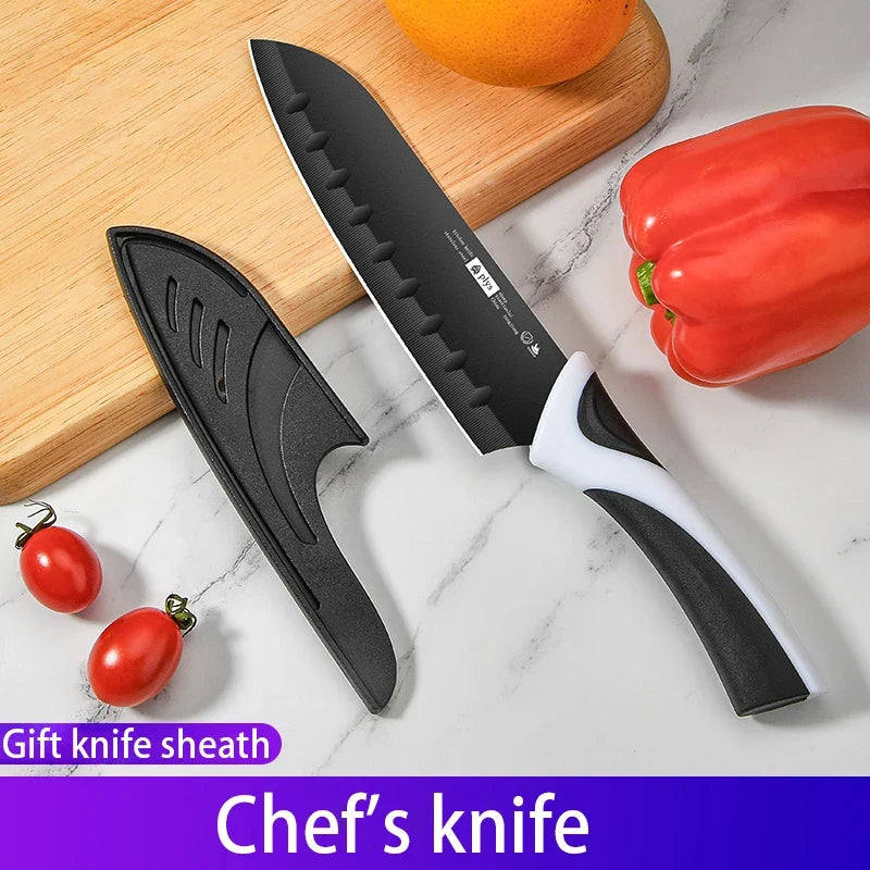 Stainless Steel Kitchen Fruit Knife with Cover | Multi-Use