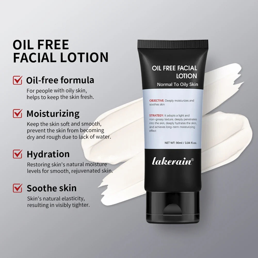 Lakerain Men's Oil-Free Hydrating Face Lotion | 90ml
