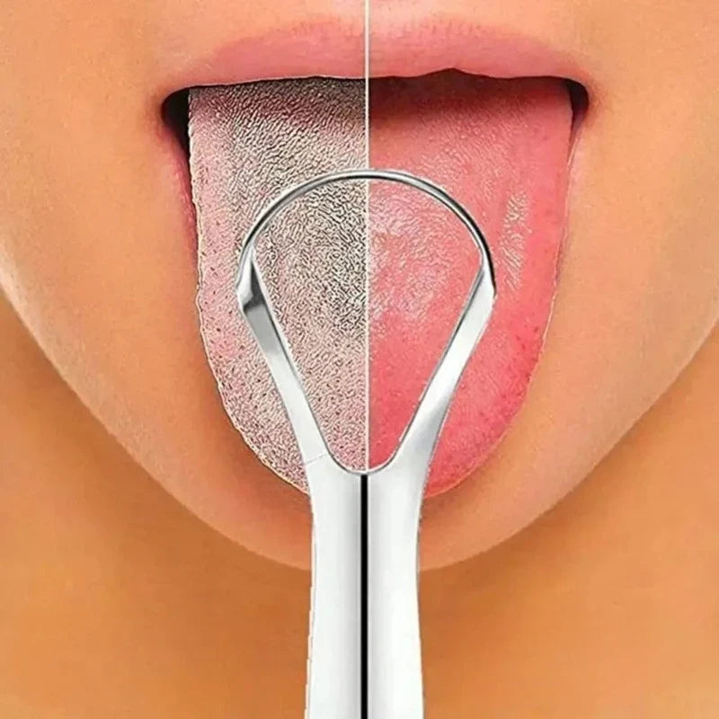 Stainless Steel Tongue Scraper – Reusable Oral Care Tool