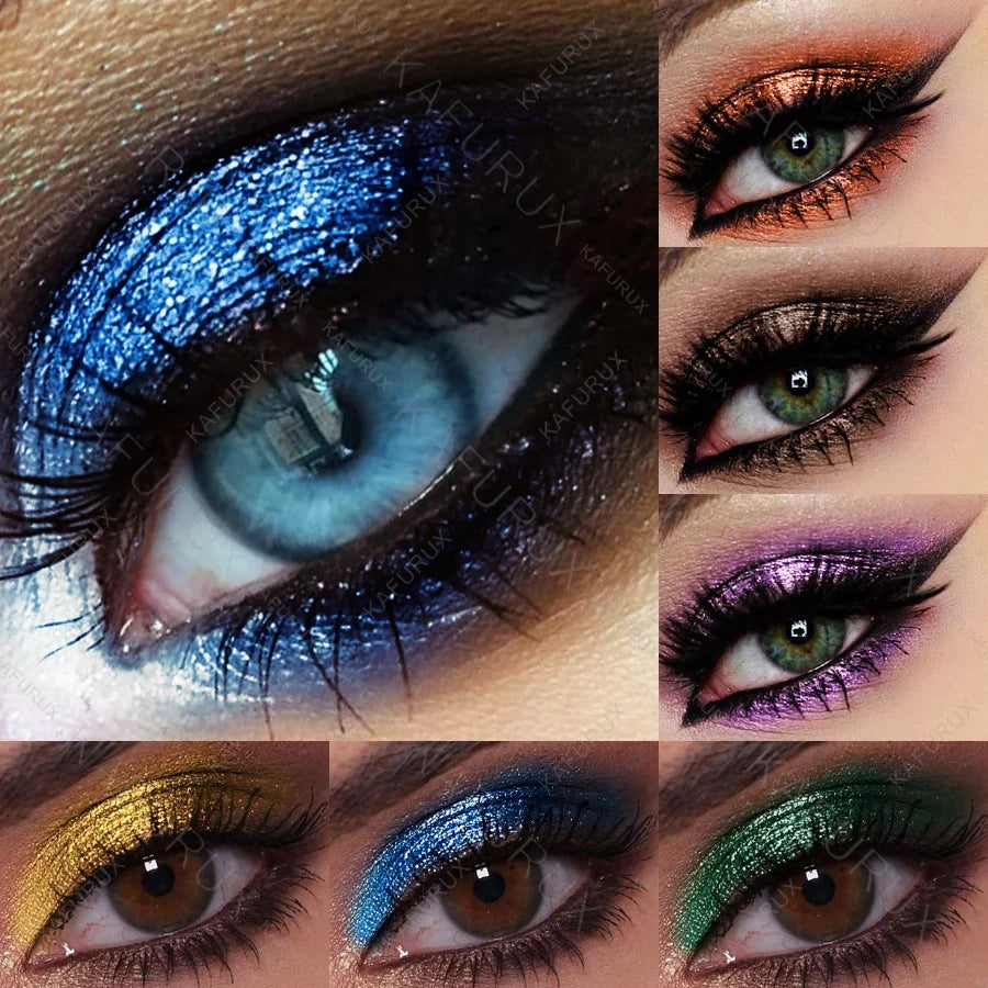 KAFURUX Metallic Glitter Eyeshadow Pencil – Waterproof Shimmer