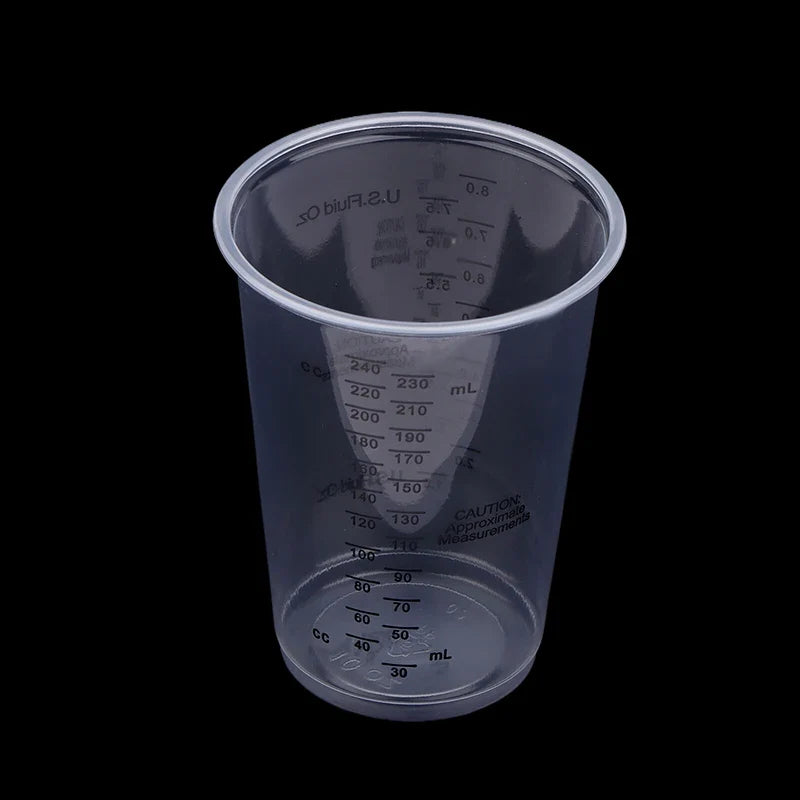 Disposable Plastic Measuring Cups Paint Mixing Precise Resin Cup Epoxy