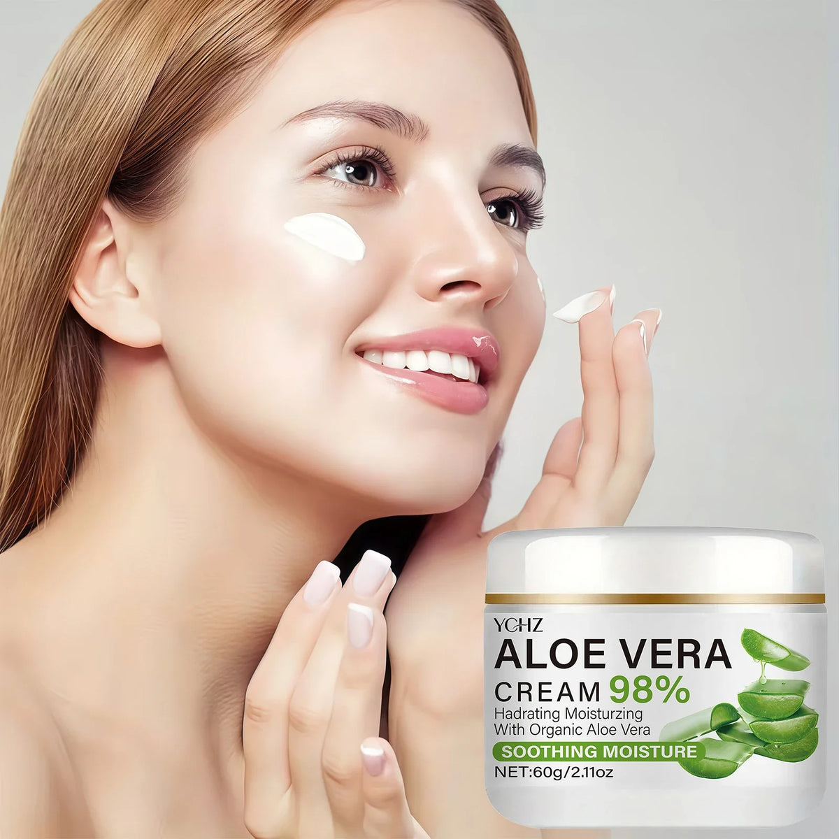 YCHZ 98% Aloe Vera Face Cream – Daily Hydrating Moisturizer