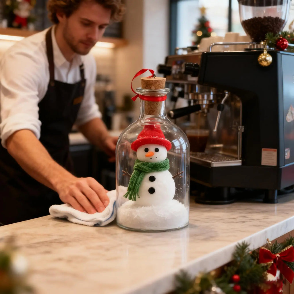Recordable Snowman Christmas Keepsake Bottle Ornament